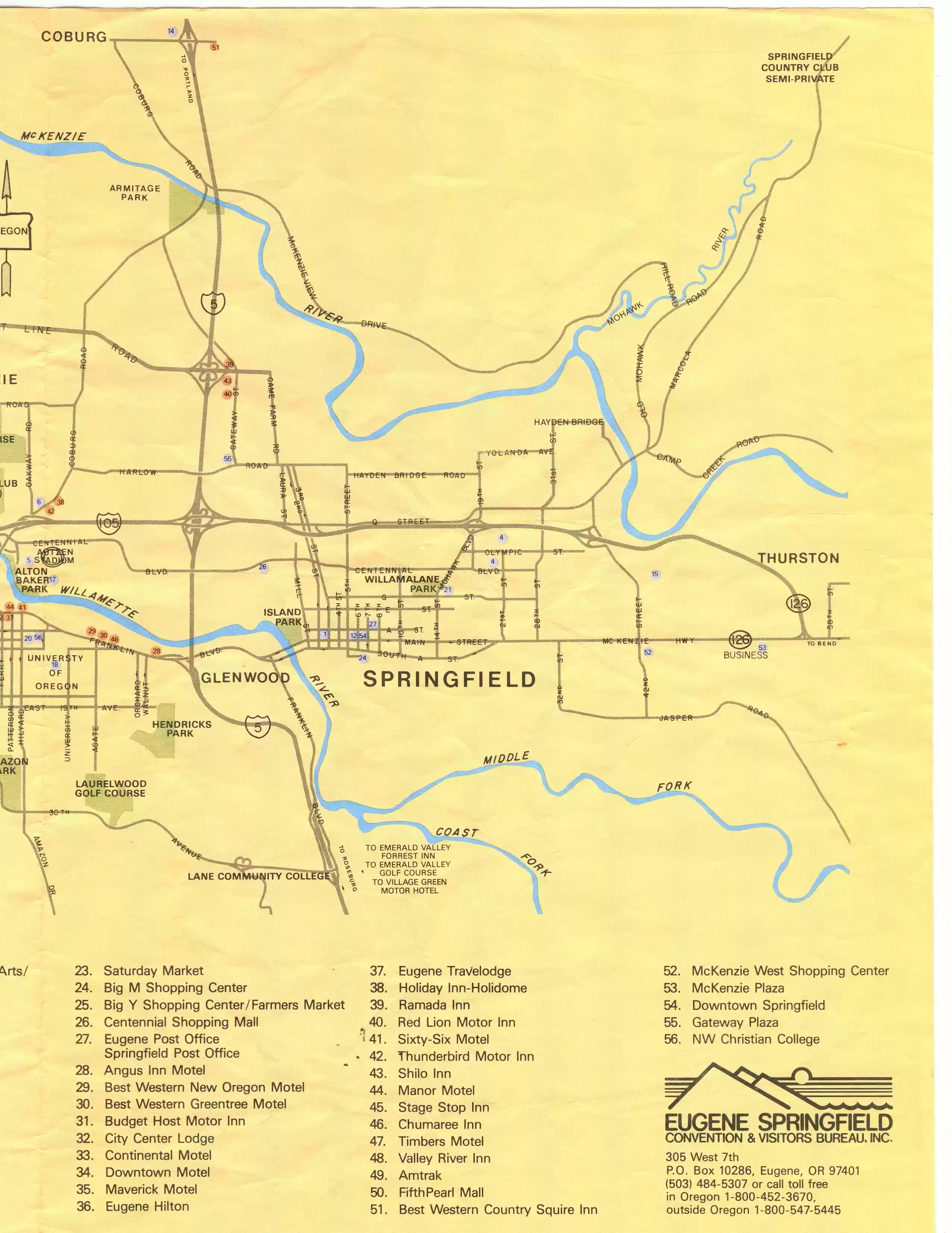Eugene, Ore map, pt 2